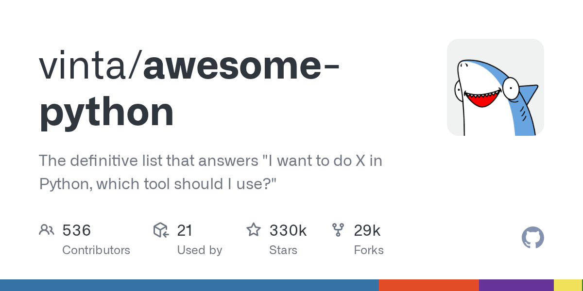 vinta/awesome-python 封面