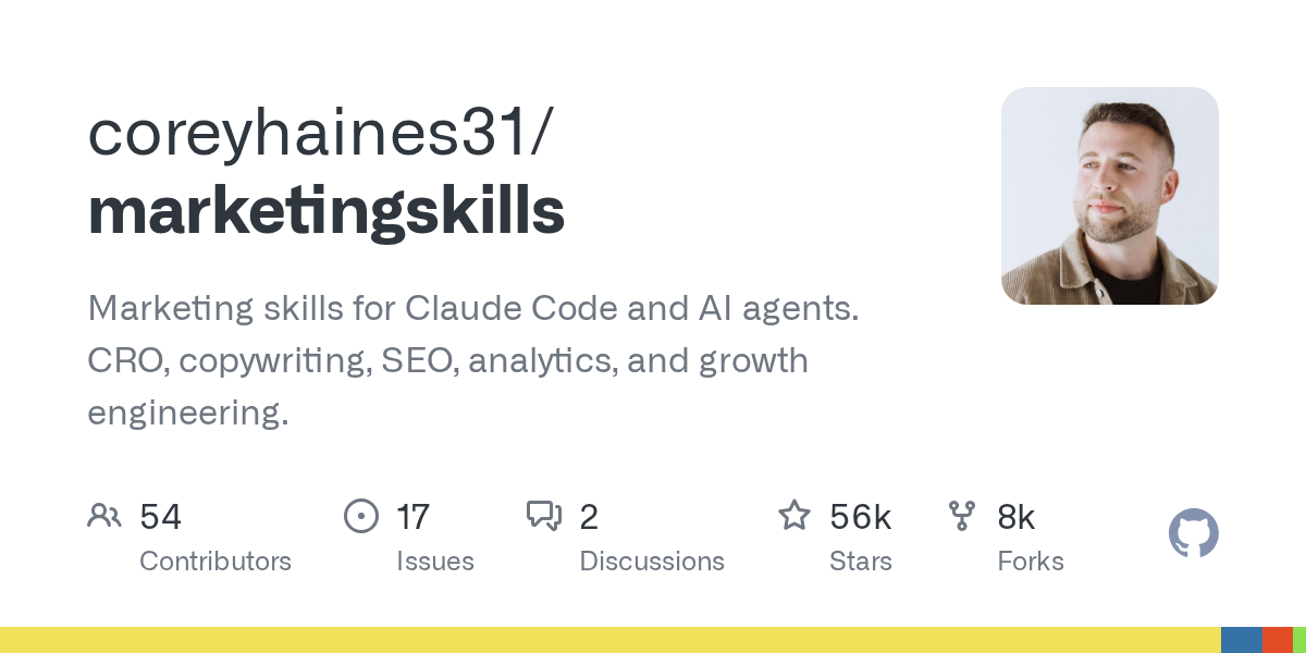 coreyhaines31/marketingskills 封面