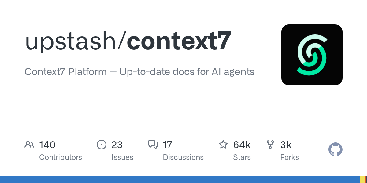 upstash/context7 封面